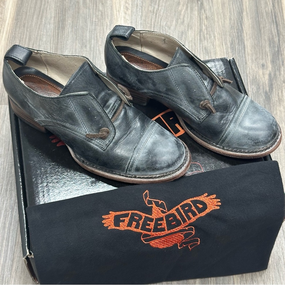 Freebird Mabel Black Leather Shoes